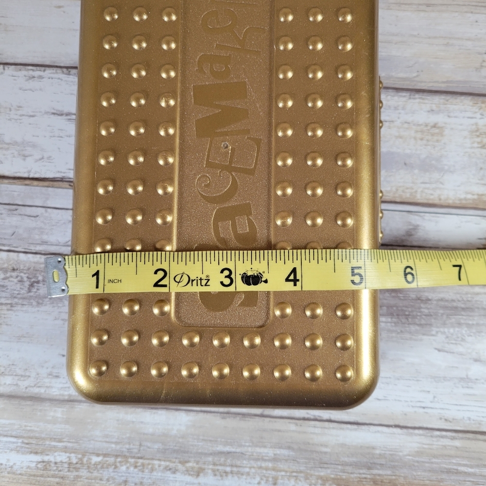 Spacemaker Pencil Box Blue & Gold Made In USA - Picture 15 of 16